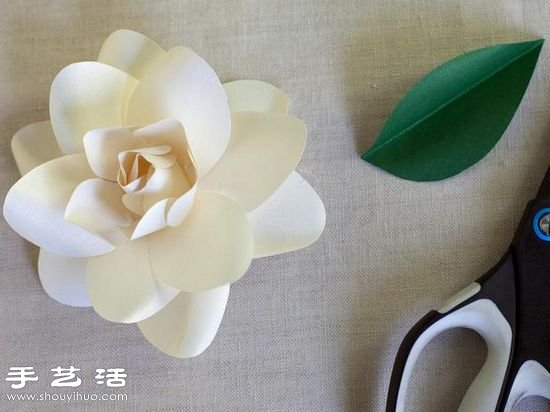 卡紙手工制作梔子花手工花圖解教程 -  itrip.net.cn
