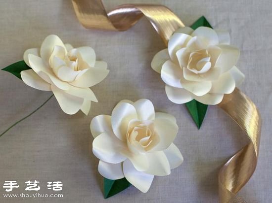 卡紙手工制作梔子花手工花圖解教程 -  itrip.net.cn