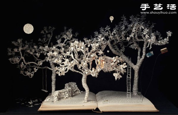 精致細(xì)膩的書(shū)本紙雕作品欣賞 -  itrip.net.cn