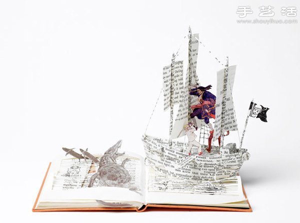 精致細(xì)膩的書(shū)本紙雕作品欣賞 -  itrip.net.cn
