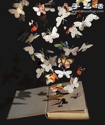 精致細(xì)膩的書(shū)本紙雕作品欣賞 -  itrip.net.cn