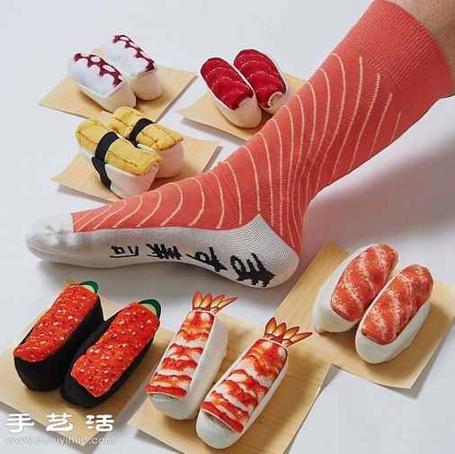 日本人發(fā)明的創(chuàng)意生魚片壽司襪子 -  itrip.net.cn