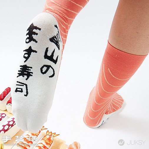 日本人發(fā)明的創(chuàng)意生魚片壽司襪子 -  itrip.net.cn