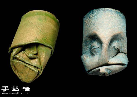 衛(wèi)生紙卷筒變廢為寶DIY人物臉譜 -  itrip.net.cn