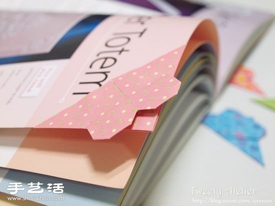 新穎的心形書簽/折紙書簽手工制作圖解教程 -  itrip.net.cn