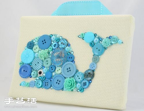可愛(ài)紐扣拼貼畫DIY 拼貼畫用紐扣做的方法 -  itrip.net.cn