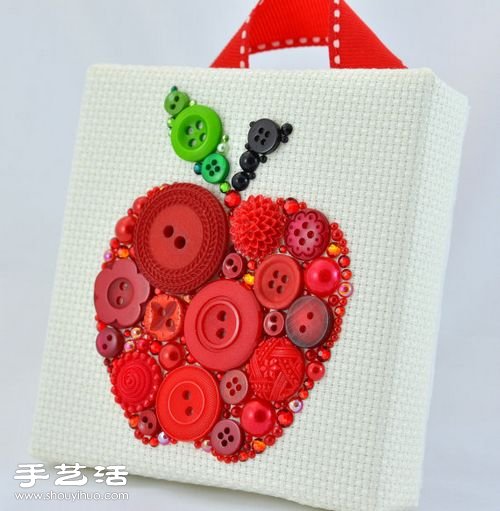 可愛(ài)紐扣拼貼畫DIY 拼貼畫用紐扣做的方法 -  itrip.net.cn