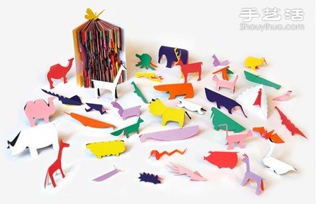 舊書本雜志DIY手工制作充滿創(chuàng)意剪影書 -  itrip.net.cn