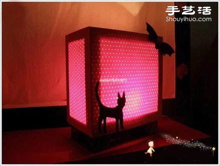 廢舊紙箱廢物利用手工制作漂亮臺(tái)燈圖解教程 -  itrip.net.cn
