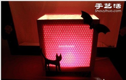 廢舊紙箱廢物利用手工制作漂亮臺(tái)燈圖解教程 -  itrip.net.cn