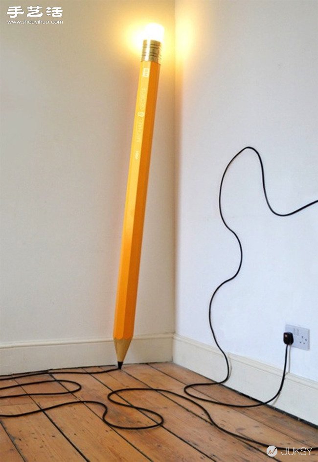 純手工制作創(chuàng)意鉛筆造型燈具——HB LAMP -  itrip.net.cn