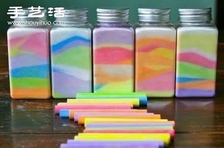 彩色粉筆DIY手工制作漂亮裝飾品圖解教程 -  itrip.net.cn
