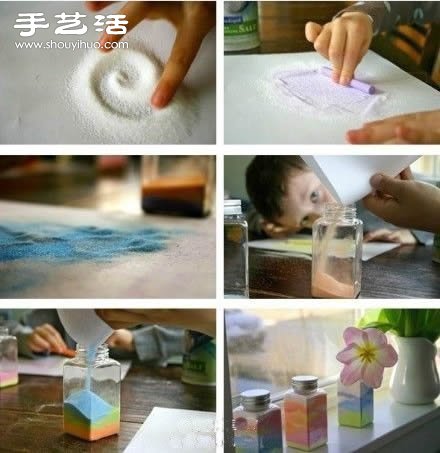 彩色粉筆DIY手工制作漂亮裝飾品圖解教程 -  itrip.net.cn