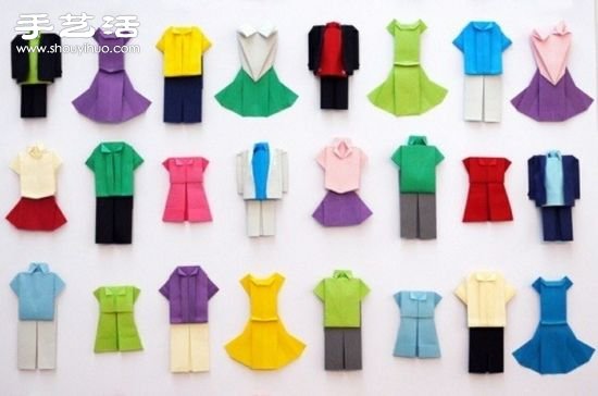 漂亮的折紙衣服圖解教程大全 -  itrip.net.cn