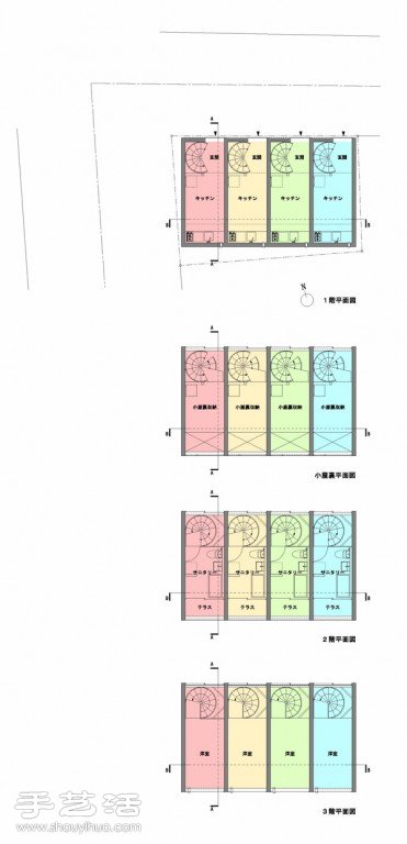日式簡(jiǎn)約風(fēng)格回旋梯直立式平房裝修設(shè)計(jì) -  itrip.net.cn