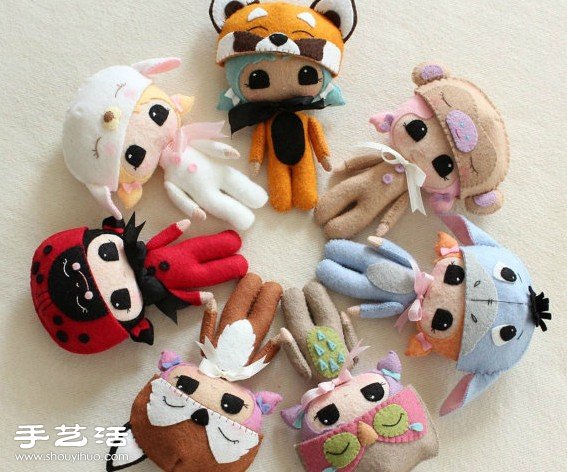 很可愛的手工不織布娃娃作品欣賞 -  itrip.net.cn