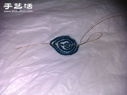 串珠玫瑰花手捧花手工制作圖解教程 -  itrip.net.cn