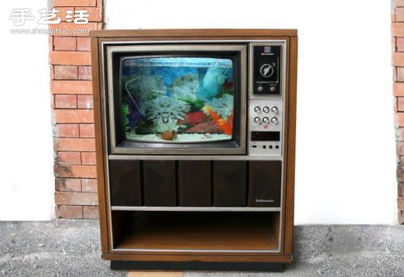 舊電視手工DIY改造懷舊魚缸水族箱圖解教程 -  itrip.net.cn