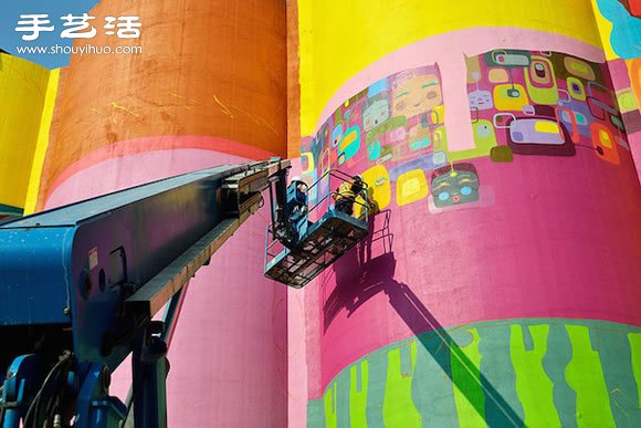DIY巨大小黃人涂鴉 讓水泥工廠不再灰蒙蒙 -  itrip.net.cn