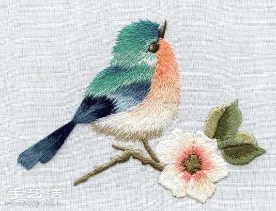 南非設計師Trish手工花鳥刺繡作品 -  itrip.net.cn