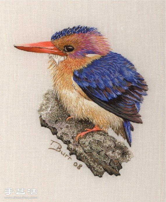 南非設計師Trish手工花鳥刺繡作品 -  itrip.net.cn