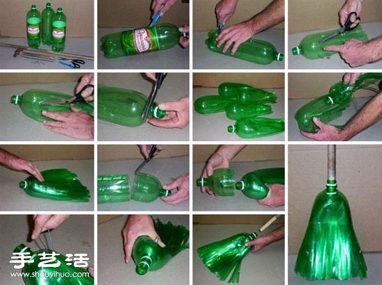 大瓶裝飲料瓶手工制作拖把圖解教程 -  itrip.net.cn
