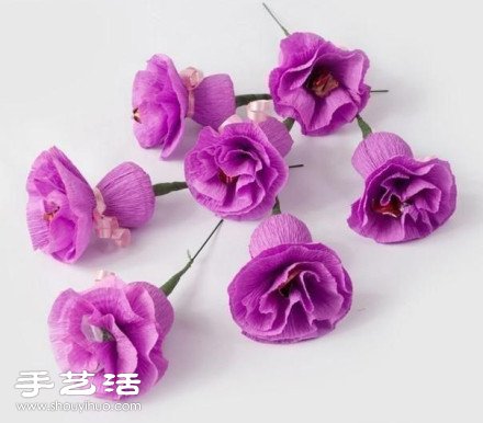 美麗皺紋紙花束手工制作方法圖解教程 -  itrip.net.cn
