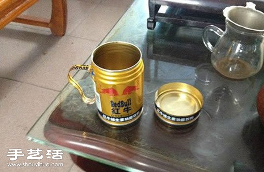 紅牛罐子DIY制作超酷帥水杯 -  itrip.net.cn