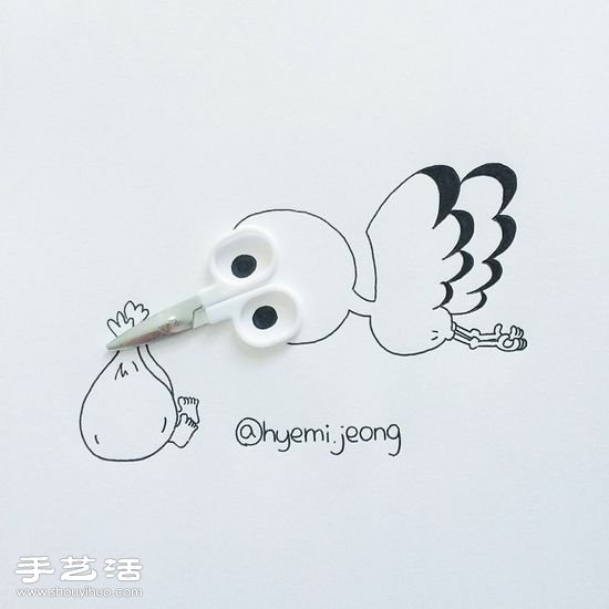 韓國插畫師Hyemi Jeong的創(chuàng)意簡筆畫 -  itrip.net.cn