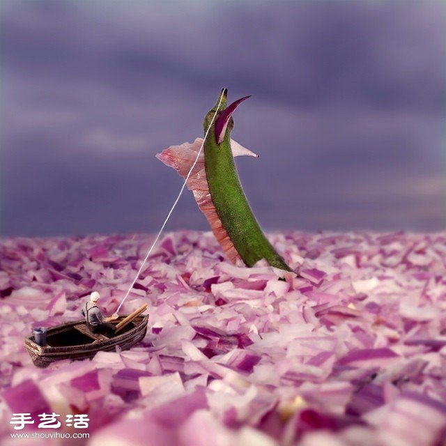 藝術(shù)家們利用各種食材DIY的創(chuàng)意拼貼畫 -  itrip.net.cn