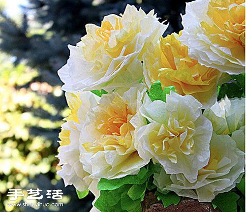 蛋糕紙托紙杯手工DIY逼真牡丹花圖解教程 -  itrip.net.cn