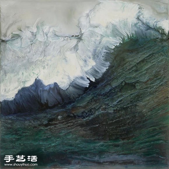 顏料烘烤后繪制出海浪奔騰翻滾的驚人景象 -  itrip.net.cn