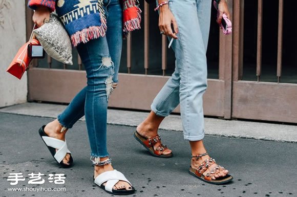 從時(shí)尚街拍中取經(jīng) 必學(xué)牛仔褲穿搭技巧 -  itrip.net.cn