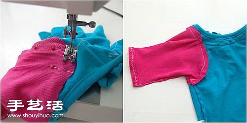 寶寶舊衣服改造教程 DIY簡(jiǎn)單的撞色寶寶衣 -  itrip.net.cn