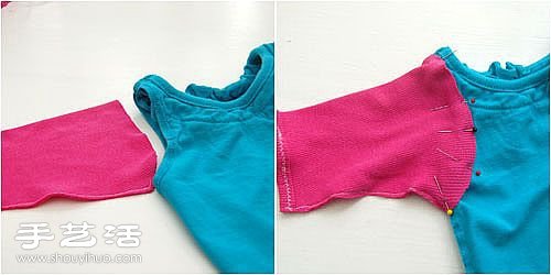 寶寶舊衣服改造教程 DIY簡(jiǎn)單的撞色寶寶衣 -  itrip.net.cn