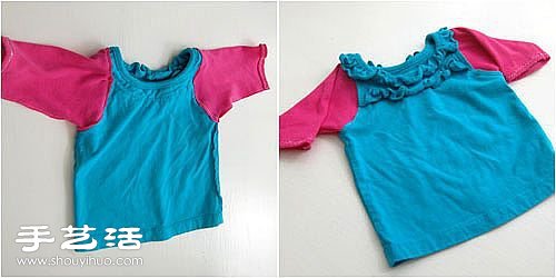 寶寶舊衣服改造教程 DIY簡(jiǎn)單的撞色寶寶衣 -  itrip.net.cn
