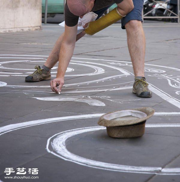 羅馬藝術(shù)家的街頭粉筆涂鴉藝術(shù) -  itrip.net.cn