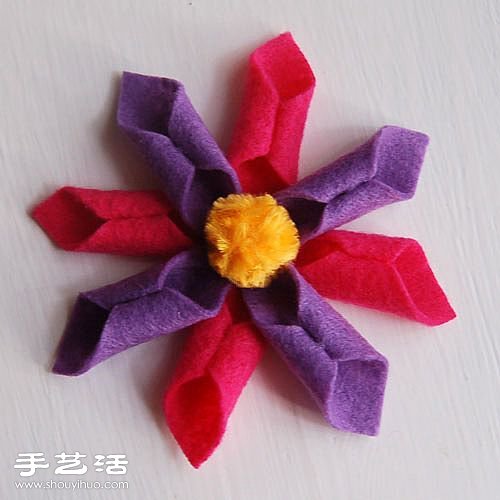 不織布DIY布花教程 不織布布藝花手工制作 -  itrip.net.cn