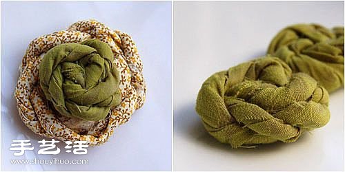 布頭手工DIY制作漂亮的布藝裝飾花圖解教程 -  itrip.net.cn