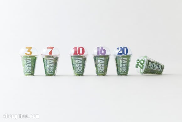 帶超大號碼牌的創(chuàng)意沙拉醬包裝設計 -  itrip.net.cn