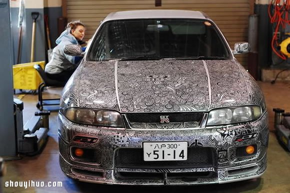超級搶眼的汽車奇異筆彩繪 酷斃了有木有！ -  itrip.net.cn