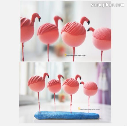 呆呆的火烈鳥粘土玩偶手工DIY制作圖解教程 -  itrip.net.cn