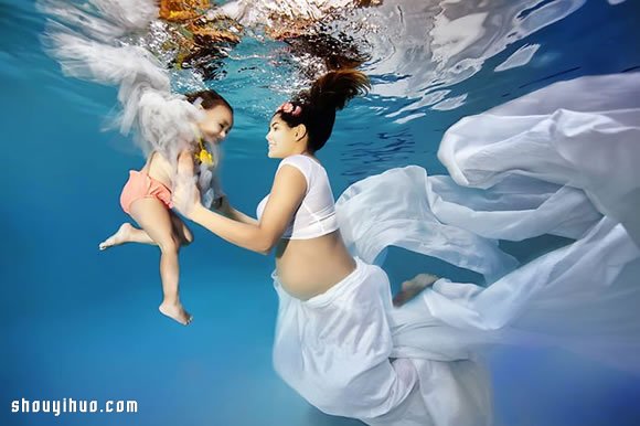 準(zhǔn)媽媽水中拍攝寫真，給孕期添上別樣的美 -  itrip.net.cn