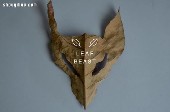 干枯樹葉手工制作成各種生動(dòng)逼真的動(dòng)物 -  itrip.net.cn