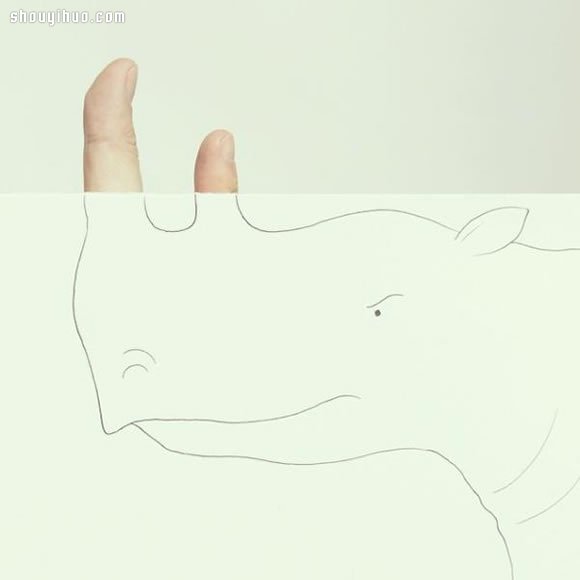 手指與簡單插畫結(jié)合 DIY俏皮好玩的畫作 -  itrip.net.cn