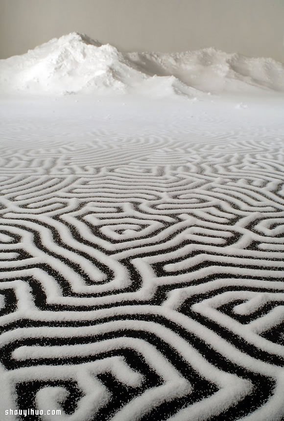 日本藝術(shù)家 Motoi Yamamoto 創(chuàng)意鹽畫 -  itrip.net.cn