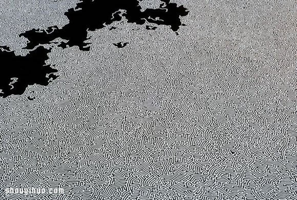 日本藝術(shù)家 Motoi Yamamoto 創(chuàng)意鹽畫 -  itrip.net.cn