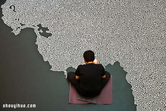 日本藝術(shù)家 Motoi Yamamoto 創(chuàng)意鹽畫 -  itrip.net.cn