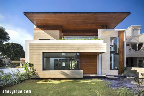 House in Mohali 印度帶中央庭院別墅設(shè)計 -  itrip.net.cn