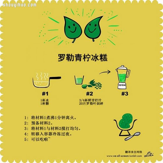自制冰激凌教程 漫畫圖解9種冰激凌的做法 -  itrip.net.cn
